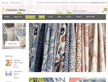 Tablet Screenshot of charlestonfabrics.com